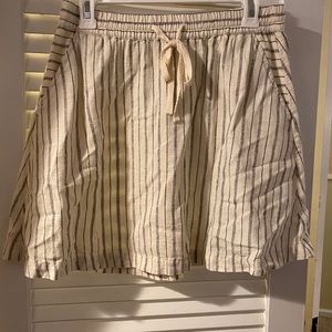 Lou and Grey cream and black stripe skirt